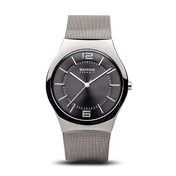 BERING Män Analogt Quarz Ceramic Collection armbandsur med Rostfritt stål Armband och Safirglas